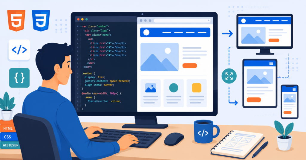 :How to Build a Responsive Navbar with HTML & CSS